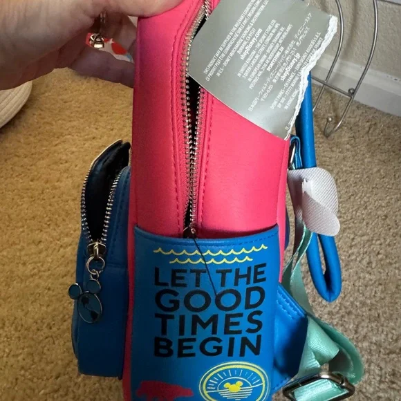 Disney Kids Backpack - Pink and Blue Adventure